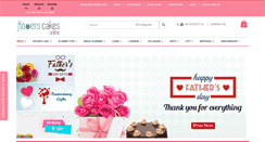 Desktop Screenshot of flowerscakesonline.com