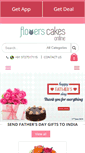 Mobile Screenshot of flowerscakesonline.com